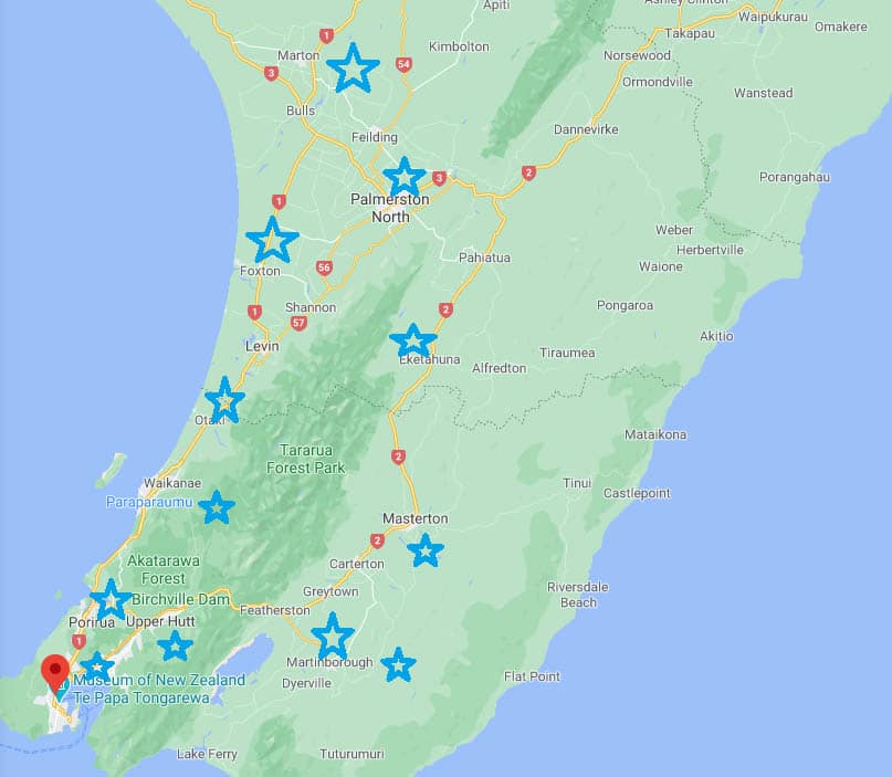 service location map Kiwi Auto